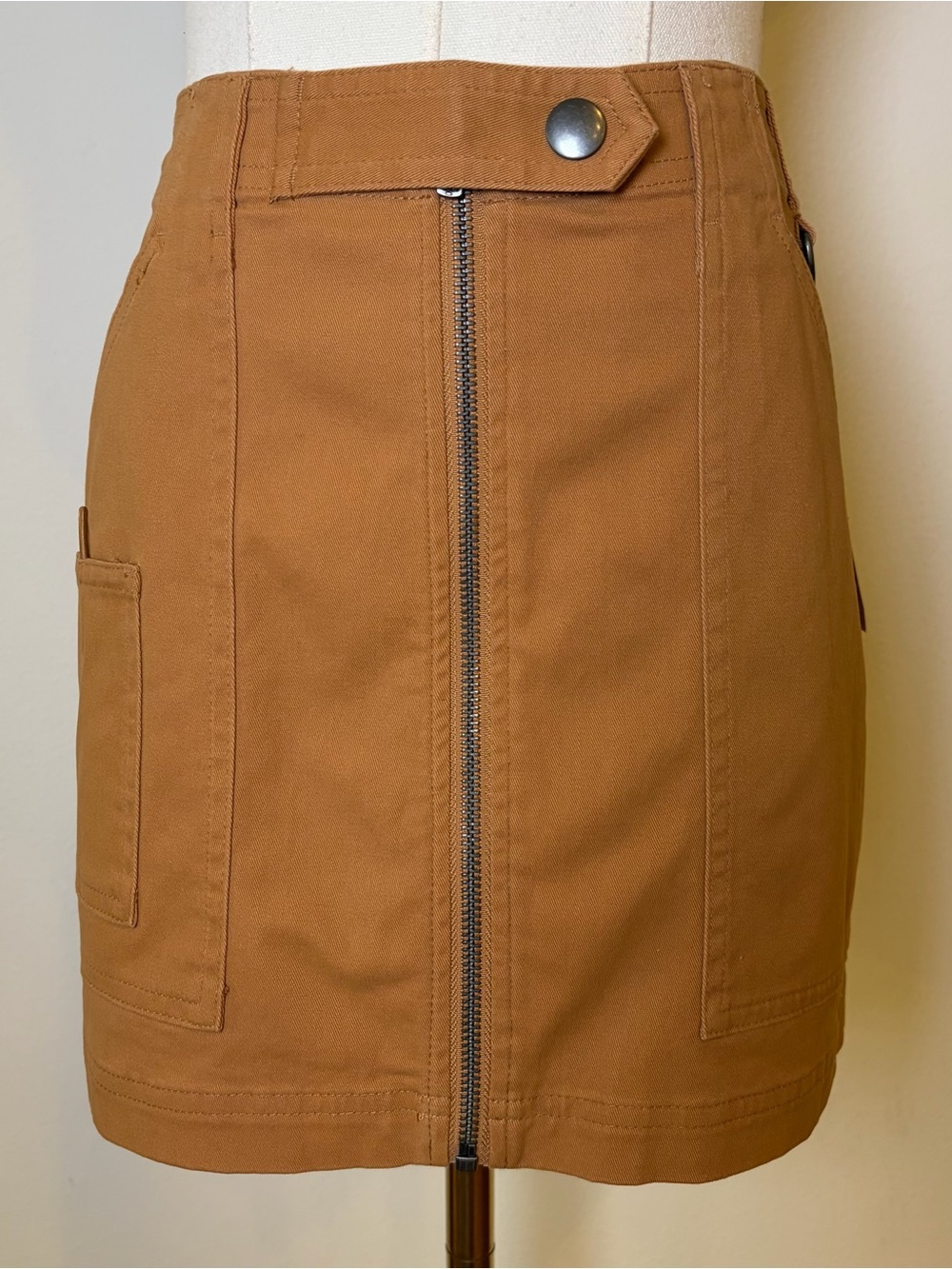 NWT Wild Fable Utility Mini Skirt in Brown, Size XS